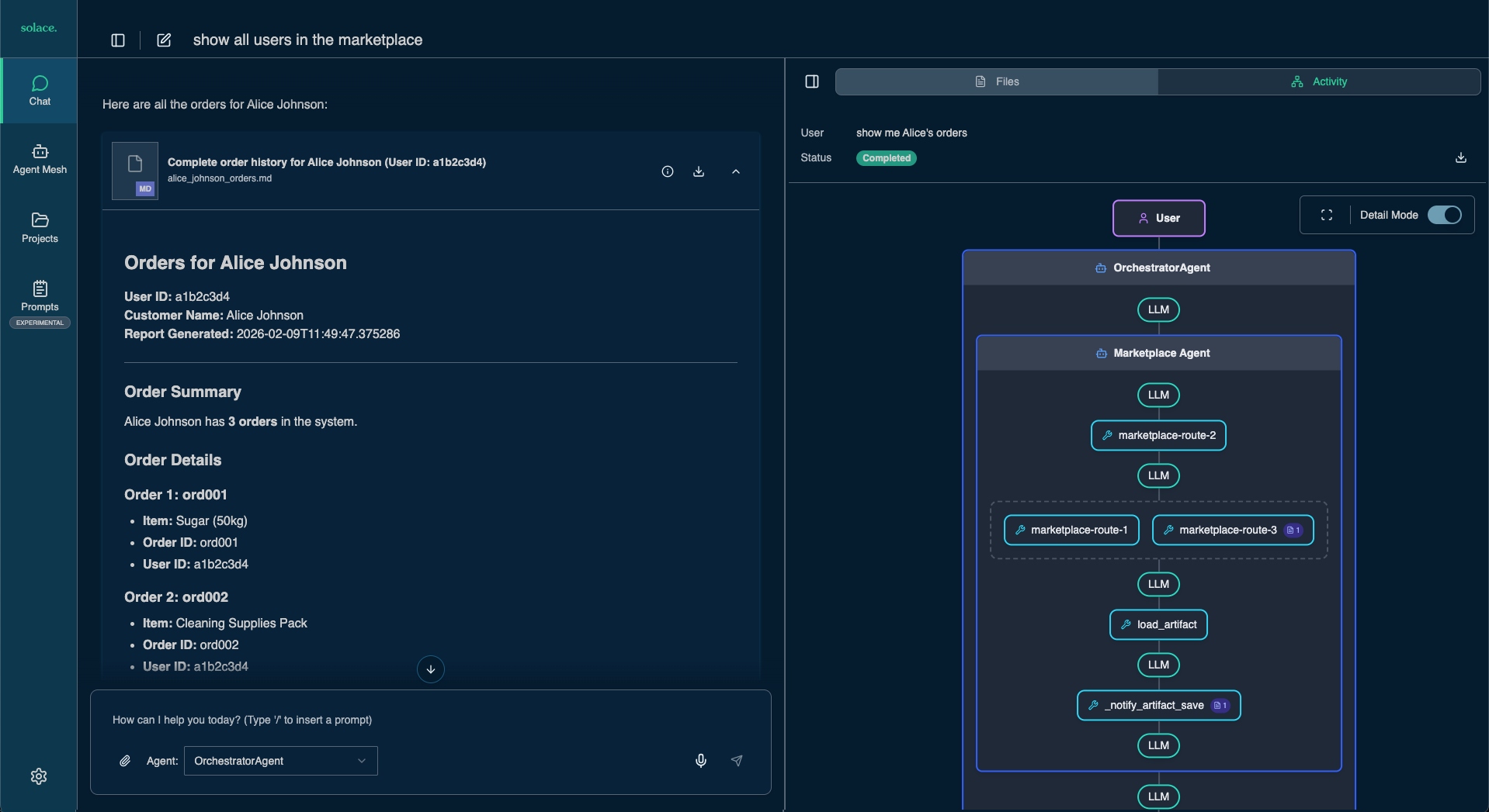 Find Alice&rsquo;s orders