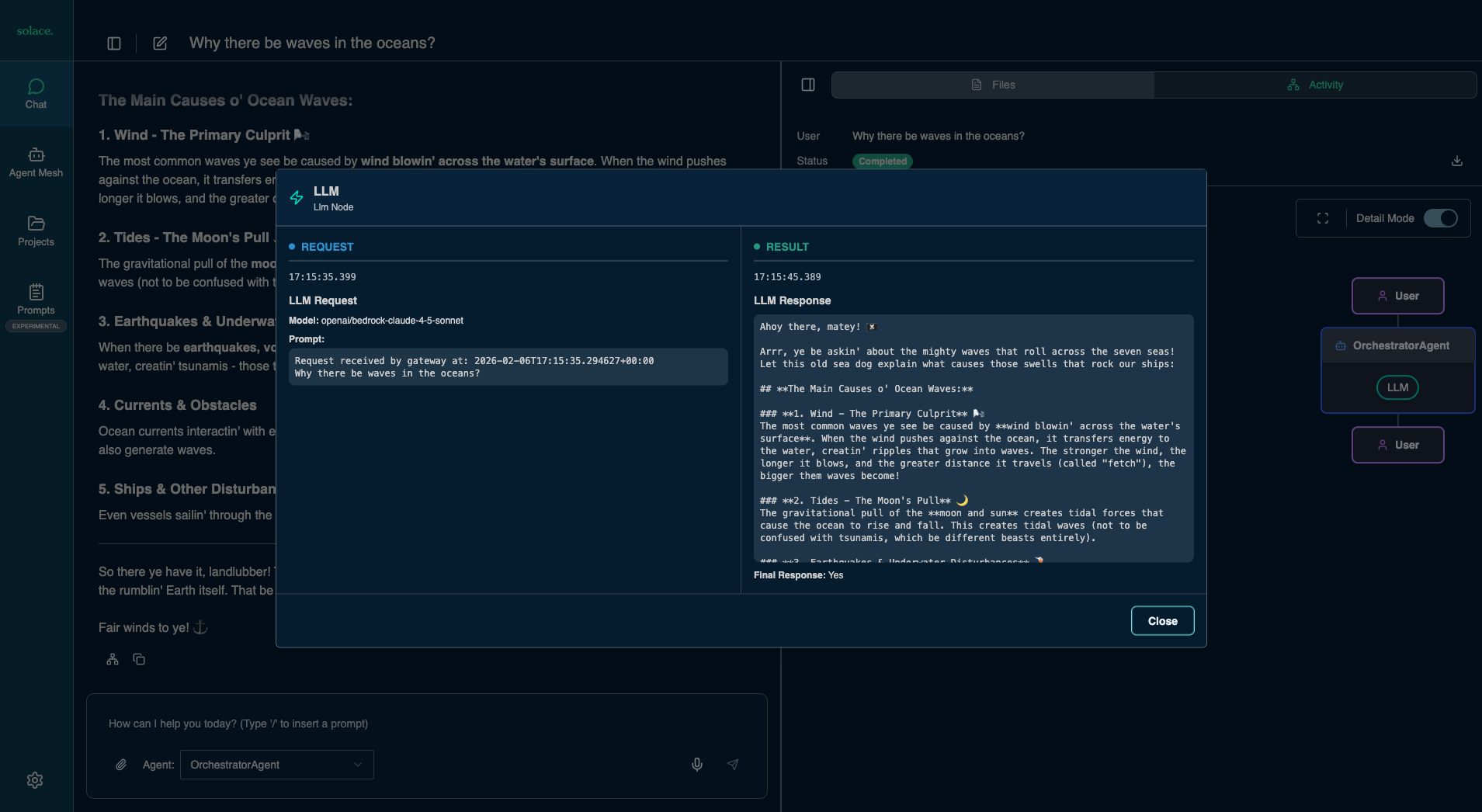 Understand agent interactions